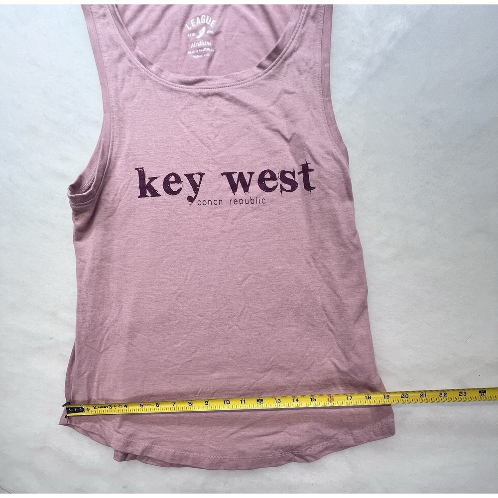 Key West Womens League Tank Top Pink M Sleeveless Shirt - Picture 6 of 7
